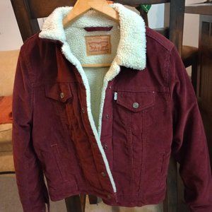 Levi's Sherpa Corduroy Truckers Jacket - Women's Medium